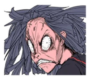 👻 Animé, Manga, Dessin animé, En colère, Fou, Stressé whatsapp sticker