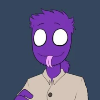 🐍 William Afton Five Nights at Freddy's videogame, horror, Purple Guy, William Afton, slecht telegram sticker