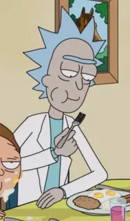 🍳 Rick Sanchez Rick and Morty rick and morty, cartoon, animatie, rick sanchez, wetenschapper, animatie voor volwassenen telegram sticker