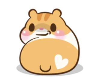 ❤ 仓鼠, 动物, 可爱, 卡哇伊, 贴纸 telegram sticker