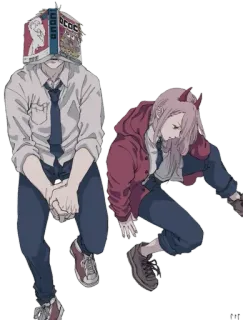 😒 DCDC Anime, Personaje, DCDC, Libro, Masculino, Femenino telegram sticker