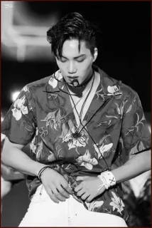 ⚓️ man, hawaiian shirt, idol, k-pop, singer, performer telegram sticker