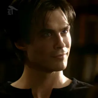 🍸 Damon Salvatore The Vampire Diaries Damon Salvatore, The Vampire Diaries, Vampier, TV serie, Drama, Bovennatuurlijk, Ian Somerhalder telegram sticker