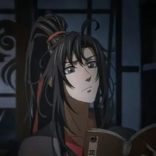 🤨 Wei Wuxian Mo Dao Zu Shi (Grandmaster of Demonic Cultivation) Anime, Donghua, Personagem, Animação Chinesa, Fantasia telegram sticker