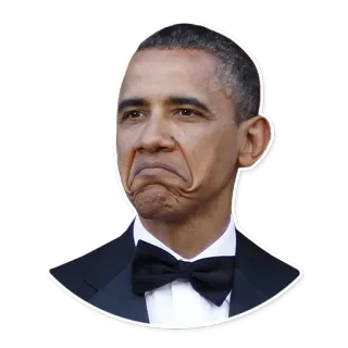 😕 Barack Obama Tokoh politik, Presiden, Barack Obama, Politisi, Pemerintah whatsapp sticker