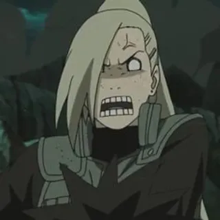 🌟 Ino Yamanaka Naruto anime, ninja, angry, naruto, ino yamanaka telegram sticker