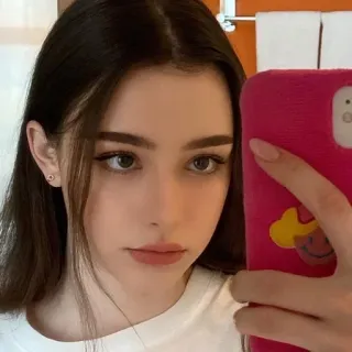 🦋 donna, selfie, ritratto, bellezza, giovane adulto telegram sticker