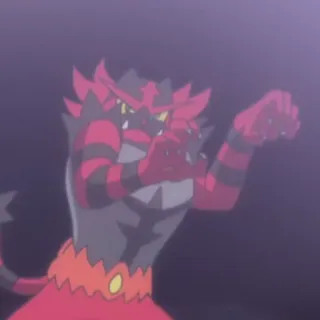 ✌️ Incineroar Pokemon pokemon, incineroar, fighting, fire type, anime telegram sticker