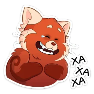 😆 XA
XA
XA แพนด้าแดง, หัวเราะ, ร้องไห้, มีความสุข, ร่าเริง, การ์ตูน, สัตว์ telegram sticker