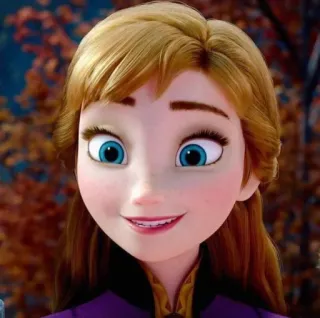 🧏‍♀ Anna Frozen Anna, Frozen, Disney, Desenho animado, Princesa telegram sticker