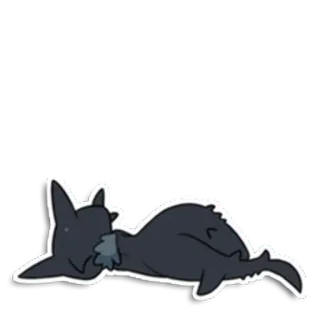 😵 kucing, tidur, kartun, hewan, malas, hewan peliharaan whatsapp sticker