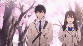 😊 Anime, Schule, Kirschblüten, Charaktere, Animation telegram sticker