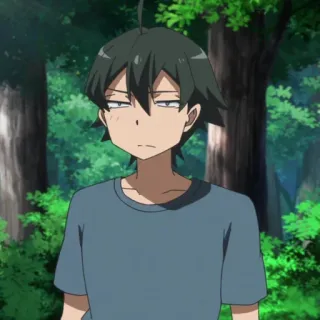 🥀 Anime, Mangá, Menino, Inexpressivo telegram sticker