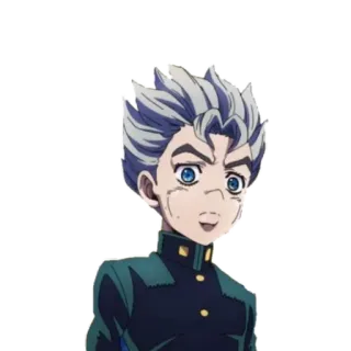 🙁 Koichi Hirose JoJo's Bizarre Adventure Anime, Jojo, Koichi Hirose, Personaggio telegram sticker