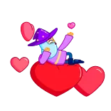 😘 heart, love, cartoon, wizard, cute, whimsical telegram sticker