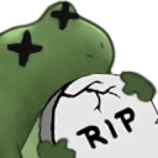 😂 RIP 裂け目, 墓石, 死, ゾンビ, 墓, モンスター telegram sticker