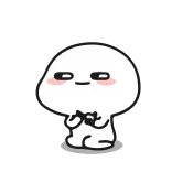 😐 carino, cartone animato, personaggio, animazione, divertente, kawaii whatsapp sticker