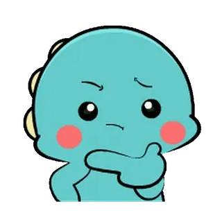 🦕 공룡, 귀여운, 만화, 동물, 파란색, 스티커, 카와이 whatsapp sticker