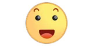 😀 emoji, smiley, happy, face, cartoon, yellow telegram sticker