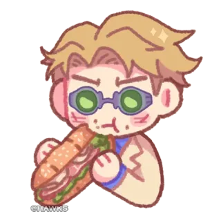 🥪 @HAWKS Sandwich, Cartoon, Essen, Figur, Illustration telegram sticker