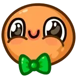 🥺 cute, kawaii, orange, smiley, face whatsapp sticker