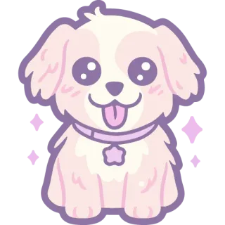🐶 puppy, dog, animal, cute, pet, kawaii, cartoon telegram sticker