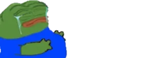 😞 Pepe the Frog sad, crying, Pepe, frog, meme telegram sticker