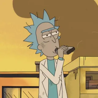 🛸 Rick Sanchez Rick and Morty Cartoon, Erwachsenenanimation, Science Fiction, betrunken, Flachmann, Rick and Morty, Rick Sanchez telegram sticker