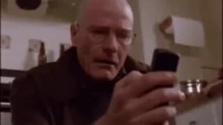 🌟 Walter White Breaking Bad walter white, breaking bad, phone, character, man, tv show whatsapp sticker