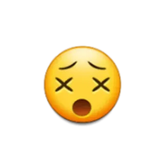 😵 Emoji, Tonto, Rosto, Expressão telegram sticker