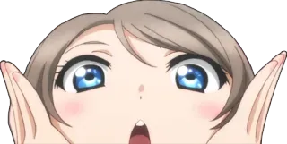 🌞 anime, surprised, cute, cartoon telegram sticker