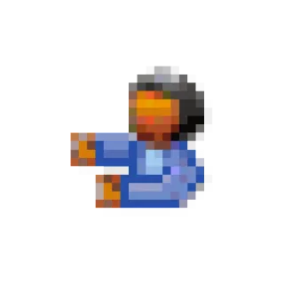 👩 Pixel art, Retro, 8-bit, Figura, Persona whatsapp sticker