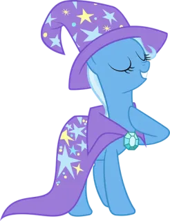 😁 Trixie Lulamoon My Little Pony Trixie Lulamoon, Pony, Zauberer, Magie, My Little Pony, Cartoon, Charakter telegram sticker