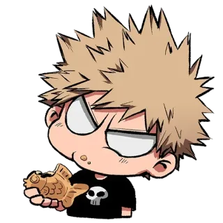 😠 Katsuki Bakugo My Hero Academia Anime, Manga, Cartoon, Charakter, Bakugo, My Hero Academia, Fanart telegram sticker