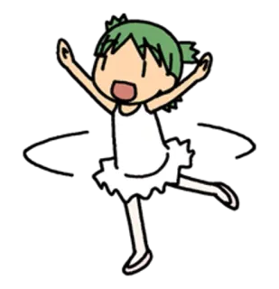 💃 애니메이션, 만화, 댄스, 명랑한, 귀여운 telegram sticker