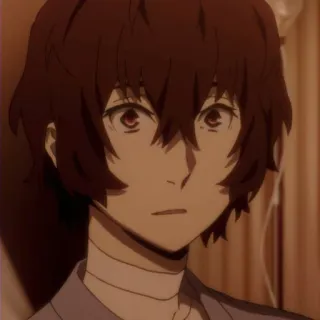 📺 Dazai Osamu Bungou Stray Dogs Anime, Bungou Stray Dogs, Dazai Osamu, Manga, Portrait, Personnage telegram sticker