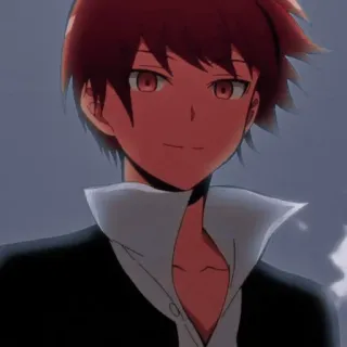 😊 Karma Akabane Assassination Classroom Anime, Desenho animado, Cabelo ruivo, Karma, Akabane, Assassination Classroom whatsapp sticker