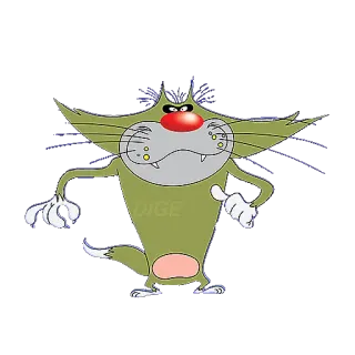 😏 Oggy Oggy and the Cockroaches chat, dessin animé, Oggy, Oggy et les cafards telegram sticker
