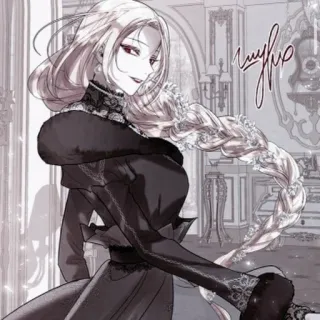 ⛩ Anime, Manga, Kobieta, Postać, Fantasy, Elegancki telegram sticker