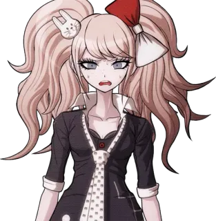 😰 Junko Enoshima Danganronpa Anime, Ragazza, Junko Enoshima, Danganronpa, Personaggio telegram sticker