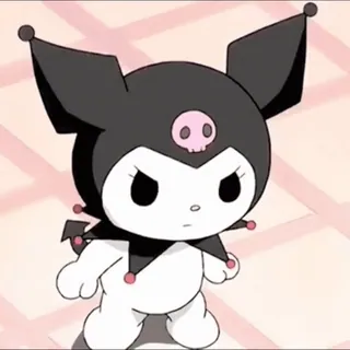 🕸 Kuromi Kuromi, Sanrio, Postać anime, Słodkie, Kreskówka telegram sticker