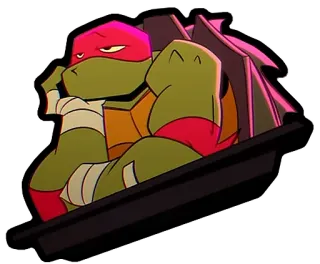 😐 Raphael นินจาเต่า, ราฟาเอล, การ์ตูน, นินจาเต่าวัยรุ่น, TMNT telegram sticker