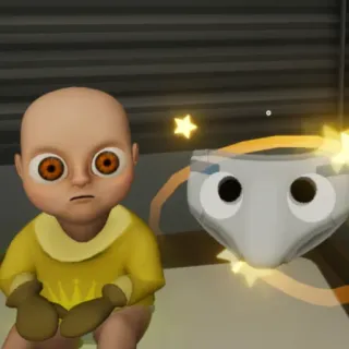 🧠 bebê, fralda, desenho animado, personagem, jogo telegram sticker