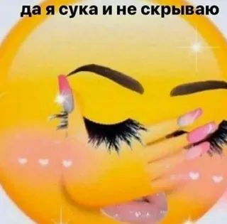 🤷‍♀️ да я сука и не скрываю emoji, russisch, beleidigend whatsapp sticker