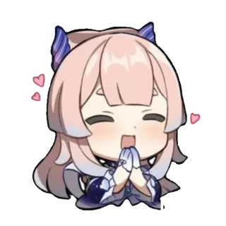 🥰 Kokomi Genshin Impact อนิเมะ, จิบิ, น่ารัก, โคโคมิ, เก็นชิน อิมแพ็ค, วิดีโอเกม telegram sticker