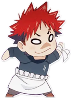 😌 Anime, Cuisine, Chef, Dessin animé, Nourriture whatsapp sticker