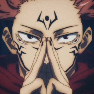 😈 Ryomen Sukuna Jujutsu Kaisen Anime, Manga, Demone, Maledizione, Spirito Maledetto, Sukuna telegram sticker