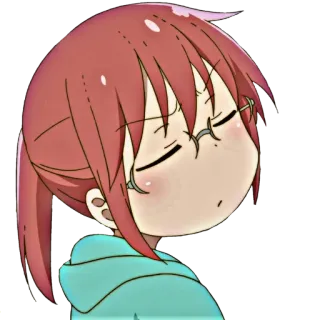 🐉 Kobayashi Miss Kobayashi's Dragon Maid Anime, Kobayashi, Dibujos animados, Mujer, Gafas, Durmiendo, Cansada telegram sticker