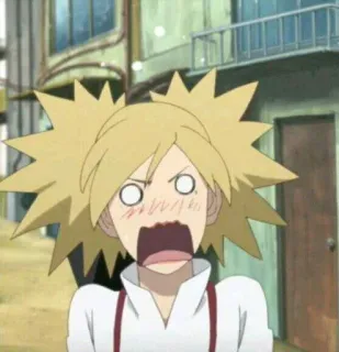 🌌 Temari Naruto anime, cartoon, shocked, Temari, Naruto, expression, surprise telegram sticker
