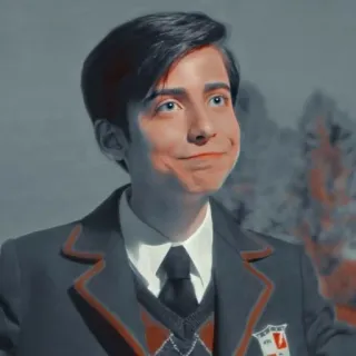 💓 Number Five The Umbrella Academy 캐릭터, tv 프로그램, 엄브렐라 아카데미, 넘버 파이브, 에이단 갤러거 telegram sticker